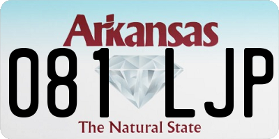 AR license plate 081LJP