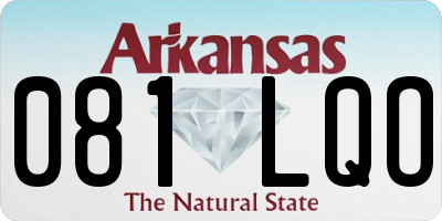 AR license plate 081LQO
