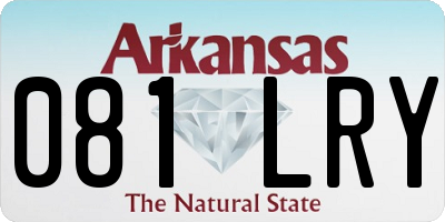 AR license plate 081LRY