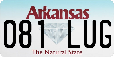 AR license plate 081LUG
