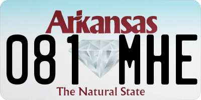 AR license plate 081MHE