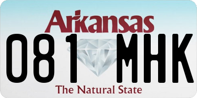 AR license plate 081MHK