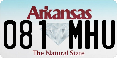 AR license plate 081MHU