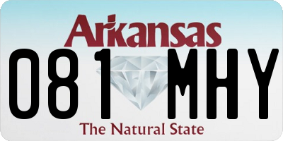 AR license plate 081MHY