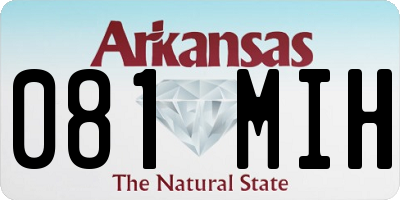 AR license plate 081MIH