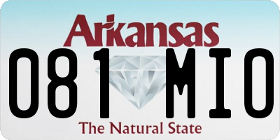AR license plate 081MIO