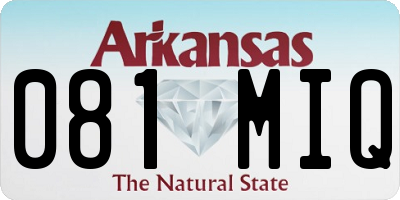 AR license plate 081MIQ