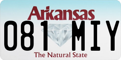 AR license plate 081MIY