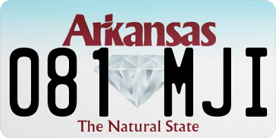 AR license plate 081MJI