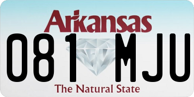 AR license plate 081MJU