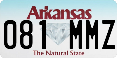 AR license plate 081MMZ