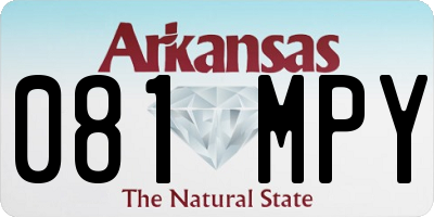 AR license plate 081MPY
