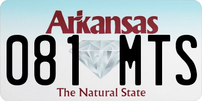 AR license plate 081MTS