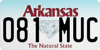 AR license plate 081MUC