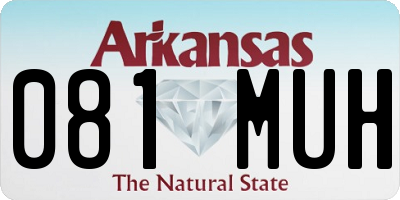 AR license plate 081MUH