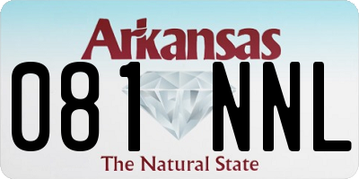 AR license plate 081NNL