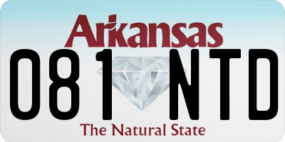 AR license plate 081NTD