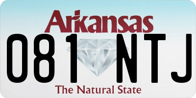 AR license plate 081NTJ