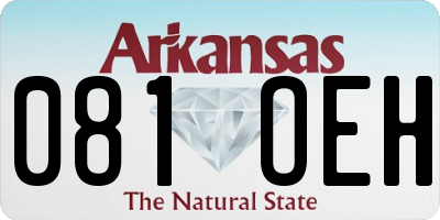 AR license plate 081OEH