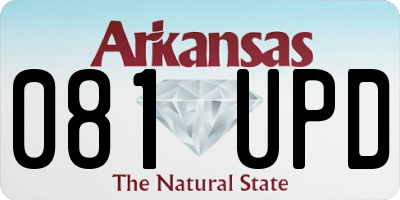 AR license plate 081UPD