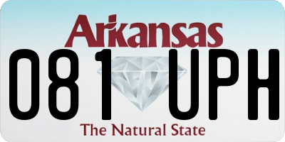 AR license plate 081UPH
