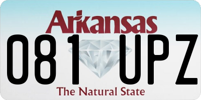 AR license plate 081UPZ