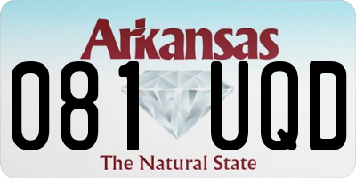 AR license plate 081UQD