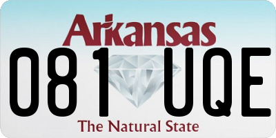 AR license plate 081UQE