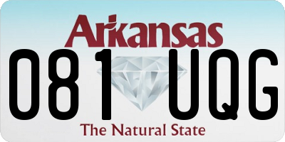 AR license plate 081UQG