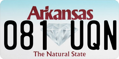 AR license plate 081UQN