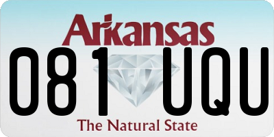 AR license plate 081UQU