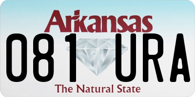 AR license plate 081URA