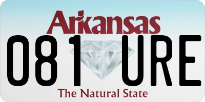 AR license plate 081URE