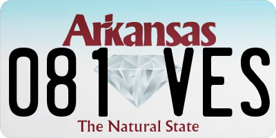 AR license plate 081VES
