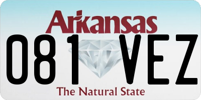 AR license plate 081VEZ