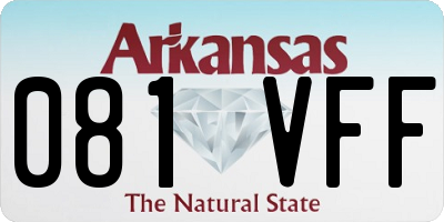 AR license plate 081VFF