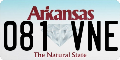 AR license plate 081VNE