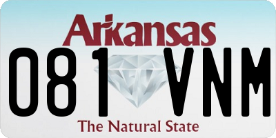 AR license plate 081VNM