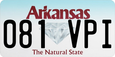 AR license plate 081VPI