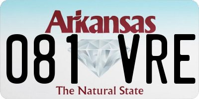 AR license plate 081VRE