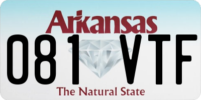 AR license plate 081VTF