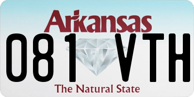 AR license plate 081VTH