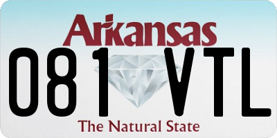 AR license plate 081VTL