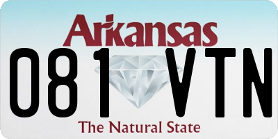 AR license plate 081VTN