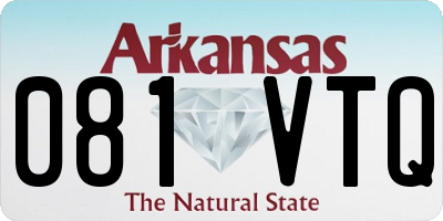 AR license plate 081VTQ