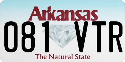 AR license plate 081VTR