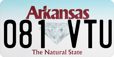 AR license plate 081VTU