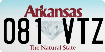 AR license plate 081VTZ