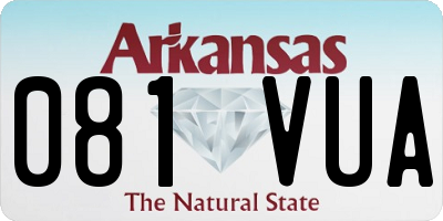 AR license plate 081VUA