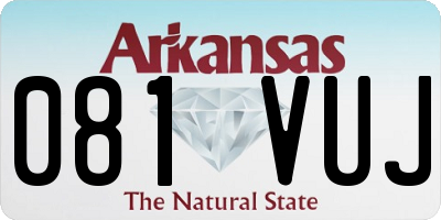 AR license plate 081VUJ